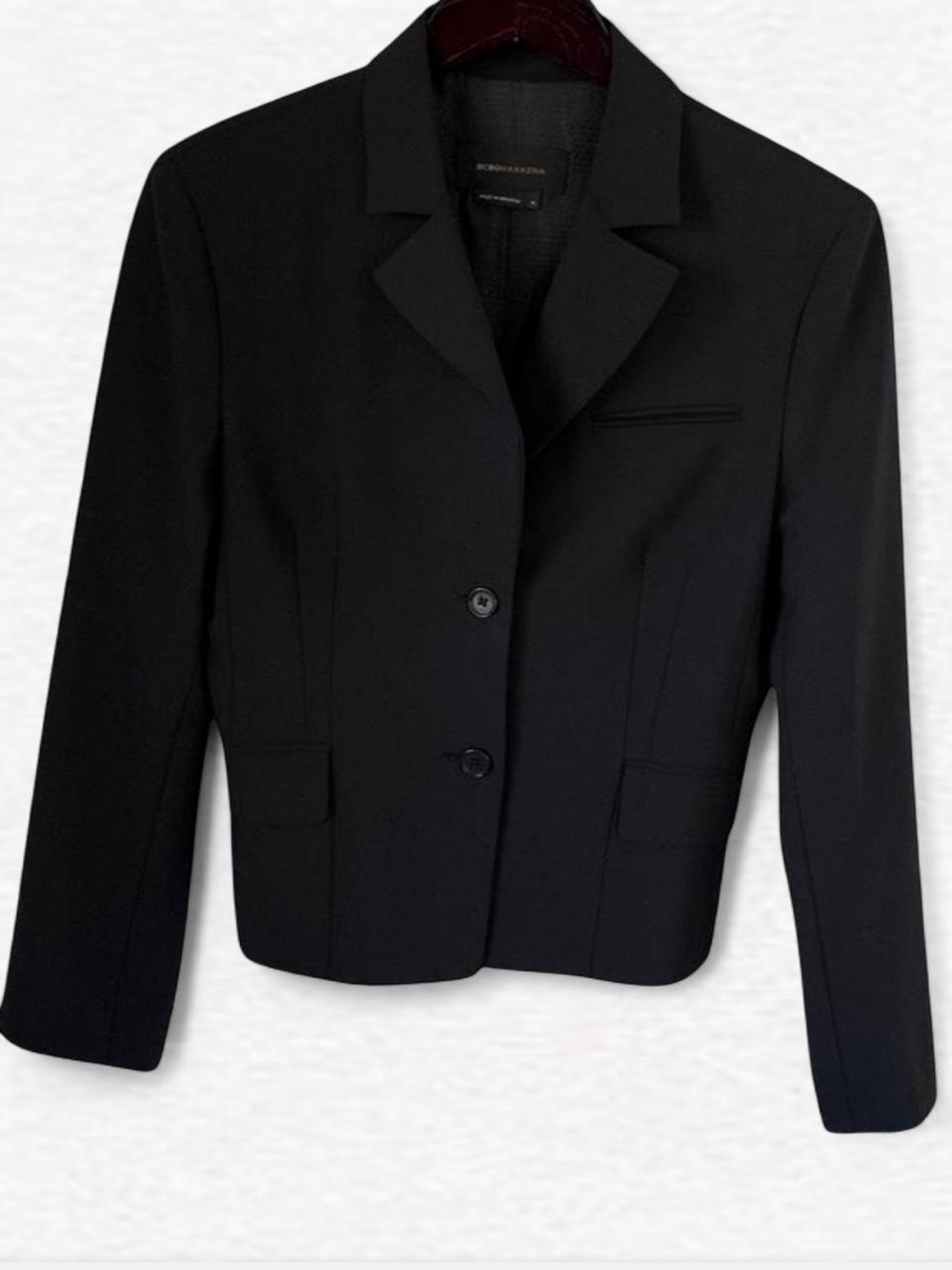 Vintage Y2K BCBGMAXAZARIA Black Single Breasted 2 Button Tailored
Blazer Medium